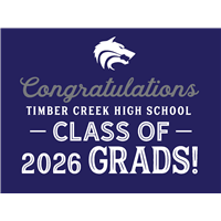 Congrats Graduate - Yard Sign- 24" x 18"