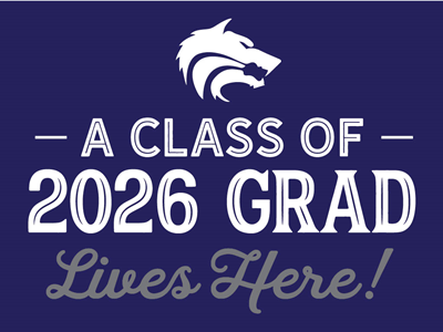 Grad Lives Here - Door Banner - 24 x 18