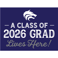 Grad Lives Here - Door Banner - 24 x 18