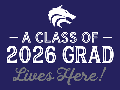 Grad Lives Here - Yard Sign - 24" x 18"